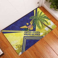 US Virgin Islands Rubber Doormat United in Pride and Hope - Wonder Print Shop