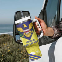 US Virgin Islands Tumbler With Handle United in Pride and Hope - Wonder Print Shop