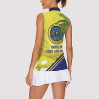 US Virgin Islands Women Sleeveless Polo Shirt United in Pride and Hope - Wonder Print Shop