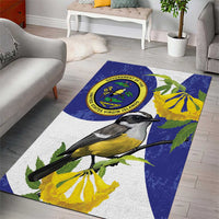 US Virgin Islands Area Rug Bananaquit Bird Mix Ginger Thomas Flower - Wonder Print Shop