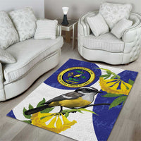 US Virgin Islands Area Rug Bananaquit Bird Mix Ginger Thomas Flower - Wonder Print Shop