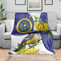 US Virgin Islands Blanket Bananaquit Bird Mix Ginger Thomas Flower