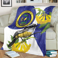 US Virgin Islands Blanket Bananaquit Bird Mix Ginger Thomas Flower