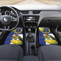 US Virgin Islands Car Mats Bananaquit Bird Mix Ginger Thomas Flower - Wonder Print Shop