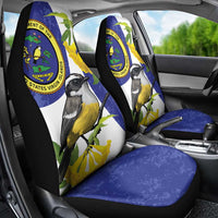US Virgin Islands Car Seat Cover Bananaquit Bird Mix Ginger Thomas Flower - Wonder Print Shop