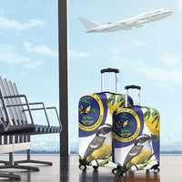 US Virgin Islands Luggage Cover Bananaquit Bird Mix Ginger Thomas Flower - Wonder Print Shop