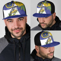 US Virgin Islands Mesh Trucker Cap Bananaquit Bird Mix Ginger Thomas Flower - Wonder Print Shop