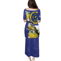 US Virgin Islands Puletasi Bananaquit Bird Mix Ginger Thomas Flower - Wonder Print Shop