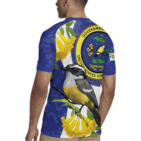 US Virgin Islands Rugby Jersey Bananaquit Bird Mix Ginger Thomas Flower - Wonder Print Shop