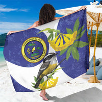 US Virgin Islands Sarong Bananaquit Bird Mix Ginger Thomas Flower - Wonder Print Shop