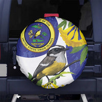 US Virgin Islands Spare Tire Cover Bananaquit Bird Mix Ginger Thomas Flower - Wonder Print Shop