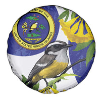 US Virgin Islands Spare Tire Cover Bananaquit Bird Mix Ginger Thomas Flower - Wonder Print Shop