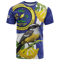 US Virgin Islands T Shirt Bananaquit Bird Mix Ginger Thomas Flower - Wonder Print Shop