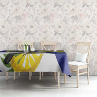 US Virgin Islands Tablecloth Bananaquit Bird Mix Ginger Thomas Flower - Wonder Print Shop