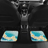 US Virgin Islands St Croix Car Mats Twin City Leatherback With Plumeria - Wonder Print Shop
