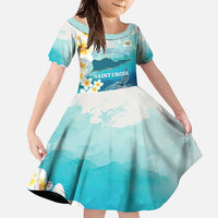 US Virgin Islands St Croix Family Matching Long Sleeve Bodycon Dress and Hawaiian Shirt Twin City Leatherback With Plumeria - Wonder Print Shop