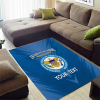 Custom US Virgin Islands Soccer Area Rug Go Dashing Eagles Sporty Style - Wonder Print Shop