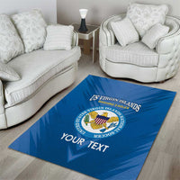 Custom US Virgin Islands Soccer Area Rug Go Dashing Eagles Sporty Style - Wonder Print Shop