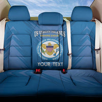 Custom US Virgin Islands Soccer Back Car Seat Cover Go Dashing Eagles Sporty Style - Wonder Print Shop