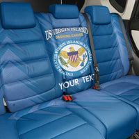 Custom US Virgin Islands Soccer Back Car Seat Cover Go Dashing Eagles Sporty Style - Wonder Print Shop