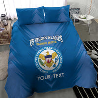 Custom US Virgin Islands Soccer Bedding Set Go Dashing Eagles Sporty Style - Wonder Print Shop