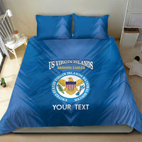 Custom US Virgin Islands Soccer Bedding Set Go Dashing Eagles Sporty Style - Wonder Print Shop