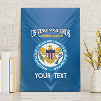 Custom US Virgin Islands Soccer Canvas Wall Art Go Dashing Eagles Sporty Style - Wonder Print Shop