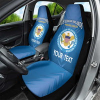 Custom US Virgin Islands Soccer Car Seat Cover Go Dashing Eagles Sporty Style - Wonder Print Shop