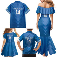 Custom US Virgin Islands Soccer Family Matching Mermaid Dress and Hawaiian Shirt Go Dashing Eagles Sporty Style - Wonder Print Shop