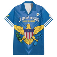 Custom US Virgin Islands Soccer Hawaiian Shirt Go Dashing Eagles Sporty Style - Wonder Print Shop