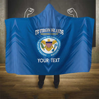 Custom US Virgin Islands Soccer Hooded Blanket Go Dashing Eagles Sporty Style - Wonder Print Shop