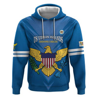 Custom US Virgin Islands Soccer Hoodie Go Dashing Eagles Sporty Style - Wonder Print Shop