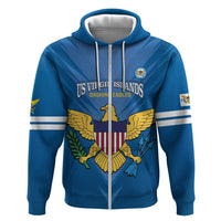Custom US Virgin Islands Soccer Hoodie Go Dashing Eagles Sporty Style - Wonder Print Shop