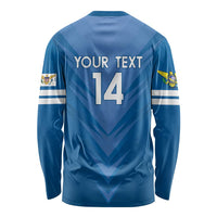 Custom US Virgin Islands Soccer Long Sleeve Shirt Go Dashing Eagles Sporty Style - Wonder Print Shop