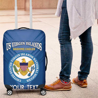 Custom US Virgin Islands Soccer Luggage Cover Go Dashing Eagles Sporty Style - Wonder Print Shop