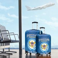 Custom US Virgin Islands Soccer Luggage Cover Go Dashing Eagles Sporty Style - Wonder Print Shop