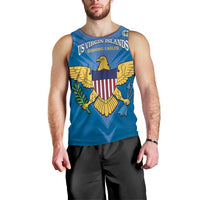 Custom US Virgin Islands Soccer Men Tank Top Go Dashing Eagles Sporty Style - Wonder Print Shop