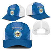 US Virgin Islands Soccer Mesh Trucker Cap Go Dashing Eagles Sporty Style - Wonder Print Shop