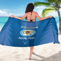Custom US Virgin Islands Soccer Sarong Go Dashing Eagles Sporty Style - Wonder Print Shop