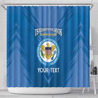 Custom US Virgin Islands Soccer Shower Curtain Go Dashing Eagles Sporty Style - Wonder Print Shop