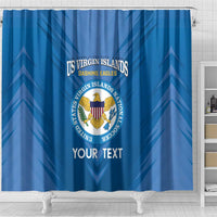 Custom US Virgin Islands Soccer Shower Curtain Go Dashing Eagles Sporty Style - Wonder Print Shop