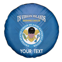 Custom US Virgin Islands Soccer Spare Tire Cover Go Dashing Eagles Sporty Style - Wonder Print Shop