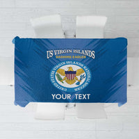 Custom US Virgin Islands Soccer Tablecloth Go Dashing Eagles Sporty Style - Wonder Print Shop