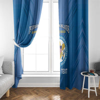 Custom US Virgin Islands Soccer Window Curtain Go Dashing Eagles Sporty Style - Wonder Print Shop