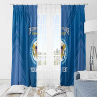 Custom US Virgin Islands Soccer Window Curtain Go Dashing Eagles Sporty Style - Wonder Print Shop