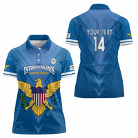Custom US Virgin Islands Soccer Women Polo Shirt Go Dashing Eagles Sporty Style - Wonder Print Shop