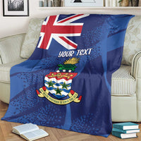 Personalised Cayman Islands Blanket Coat Of Arms Grunge Style