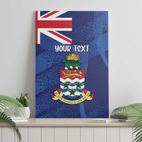 Personalised Cayman Islands Canvas Wall Art Coat Of Arms Grunge Style - Wonder Print Shop