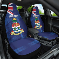 Personalised Cayman Islands Car Seat Cover Coat Of Arms Grunge Style - Wonder Print Shop