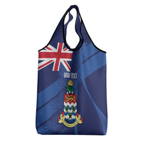 Personalised Cayman Islands Grocery Bag Coat Of Arms Grunge Style